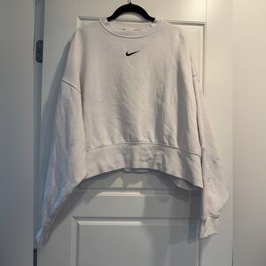 Nike Phoenix Fleece Center Swoosh Crop Crew Neck Womens Small FLAW Project Piece